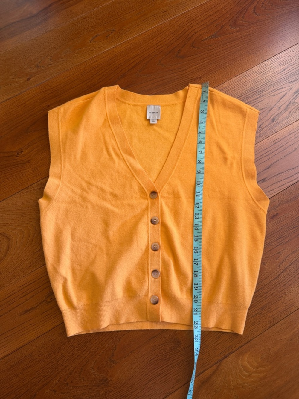 Anthropologie Maeve Slouchy Cardigan Sweater Vest - Picture 7 of 8